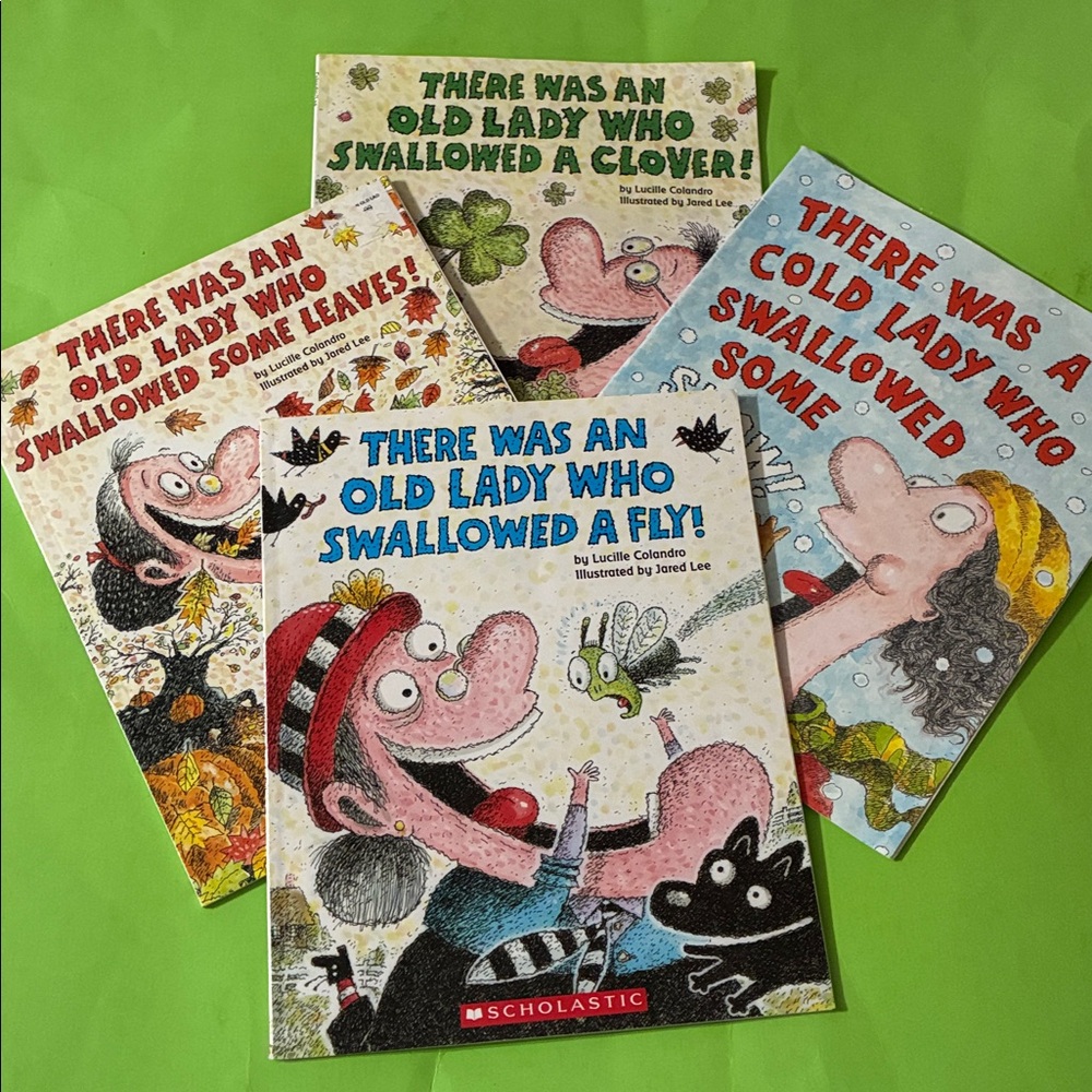 There Was An Old Lady Who Swallowed A…. (4 books)